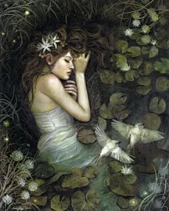 沉静的画面 厚重的色彩：Annie Stegg人物插画欣赏
