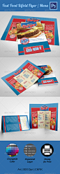 Print Templates - Fast Food Menu Bifold Flyer | GraphicRiver