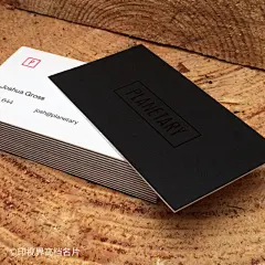 600g黑白裱特种名片制作印刷做名片创意名片黑卡白卡烫金烫银凹凸-淘宝网
