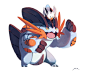 Mega Swampert and Wingull by bluekomadori on deviantART