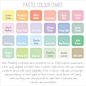 Pastel Decal Colour Chart has 24 colours to choose from