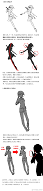 这是画师ゼロモモ（Pid=5764826）就如何利用剪影来画出角色的动感而做的教程。（年轻人，怕爆肝吗？不怕就戳这里→：°欲学此课，必先成魔！九关过，业可成！）#手绘# 绘画 插画 #轻微课# #学画画上轻微课#