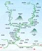 九寨沟旅游地形图