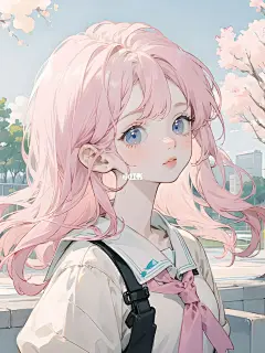 被风吹过的夏天·女生头像壁纸