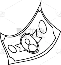 分离着色,图标,帐单,银行业,商务,概念,图像,赚钱