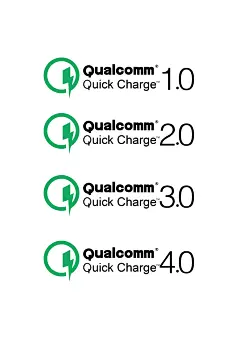 quick charge3.0 QC3.0认证 快充技术 QC3.0 QC3.0快充技术 快速充电 标志 logo QC3.0标志