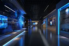 博物馆展馆效果摄影图