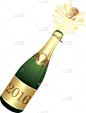 香槟酒瓶。