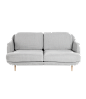 Fritz Hansen Lune 2人座沙发Jamie Hayon JH200桉树