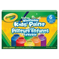 Crayola Washable Kids' Paint 6-pack - Create Art Studio Toronto