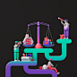 3D c4d cinema4d colors design redshift redshift render