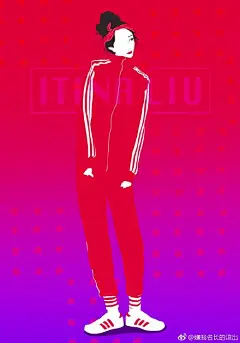 热播剧女星#杨幂# 真的超多造型适合插画～姑且命名为红蜜吧 ​