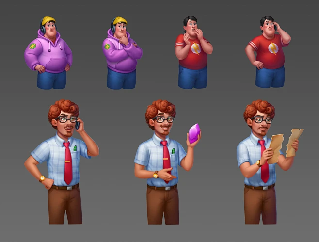 Characters-花瓣网