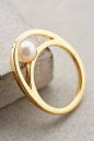 at Anthropologie Pearl Embrace Ring@北坤人素材