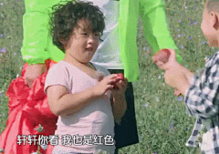 【#爸爸去哪儿#动图盘点】卷毛轩激萌瞬间第二波~~每一张都是如此可爱可以做表情包有木有 哈哈哈哈@我就是我邹市明