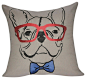 Loom and Mill French Bulldog Decorative Pillow, Dark Tan contemporary-decorative-pillows