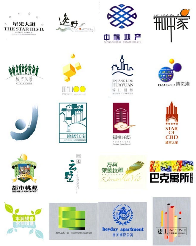 经典房产LOGO六百多例 #采集大赛#-花瓣网