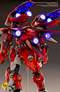 【灵匠工坊】GS 1/60 AGX-04A1 Gerbera 红色角马改 涂装完成品 LED发光