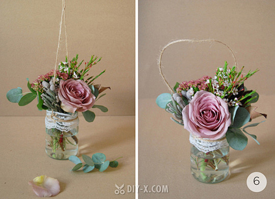 #DIY# 蕾丝边悬挂花瓶 玩的就是森系...