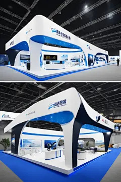 科学普及展览现代科技展厅摄影图
