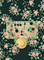 来自芬兰插画师 polkapaper 治愈绘画作品~ ​​​​