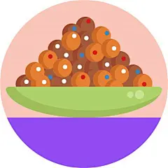 扁平风圣诞美食食品饮料图标