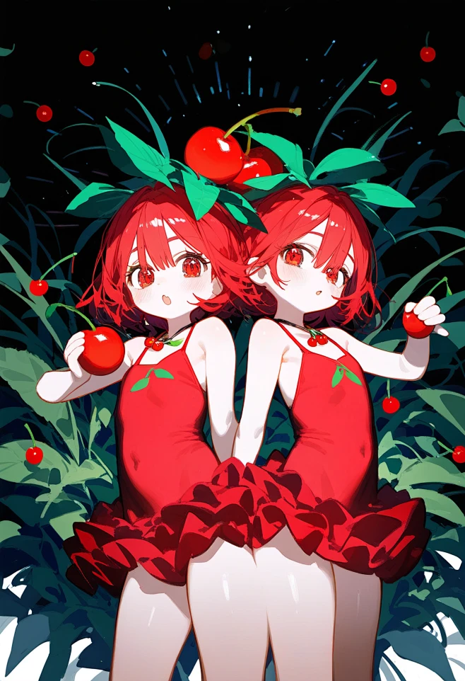 #ロリ 櫻桃炸彈 Cherry Bomb #2 PvZ - XI410的插画-花瓣网