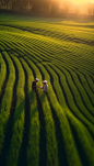 种植农作物小麦麦田二十四节气芒种摄影图