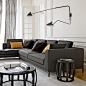 组合沙发 / 传统风格 / 皮质 / Antonio Citterio设计