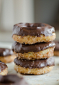 Chocolate Dipped Cinnamon-Sugar Mini Pastry Donuts (Seeded at the Table)