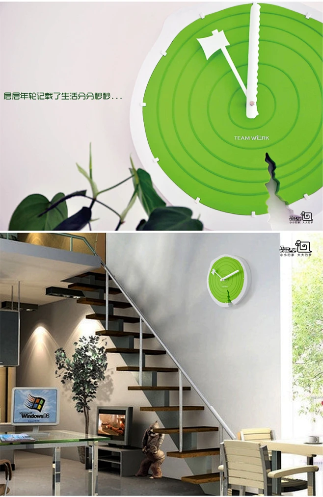 天蜗 年轮时钟 创意挂钟 客厅静音挂钟电子钟个性时尚壁钟 礼赠品-淘宝网-花瓣网