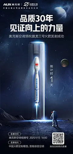 航天发射类型海报