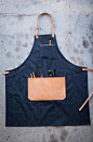 Selvedge Denim & Leather Apron - Made in U.S.A.