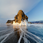 Cracks in the ice of lake Baikal by letica1 on 500px