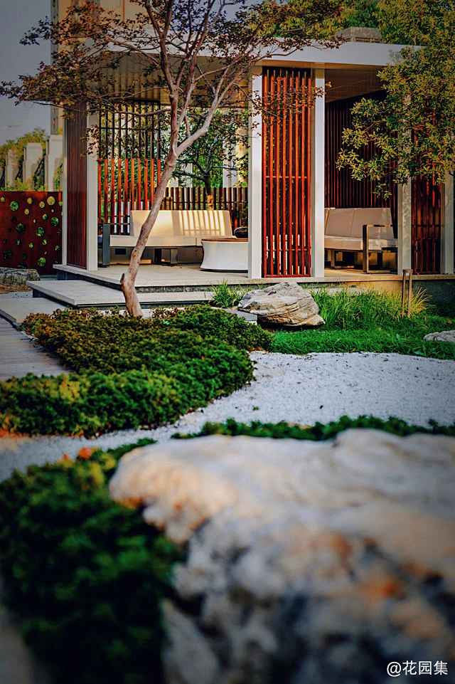 庭院景观#中式庭院-花瓣网