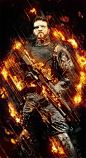史诗大片级黑暗火焰照片特效PS动作 Fury 3 Photoshop Action :  