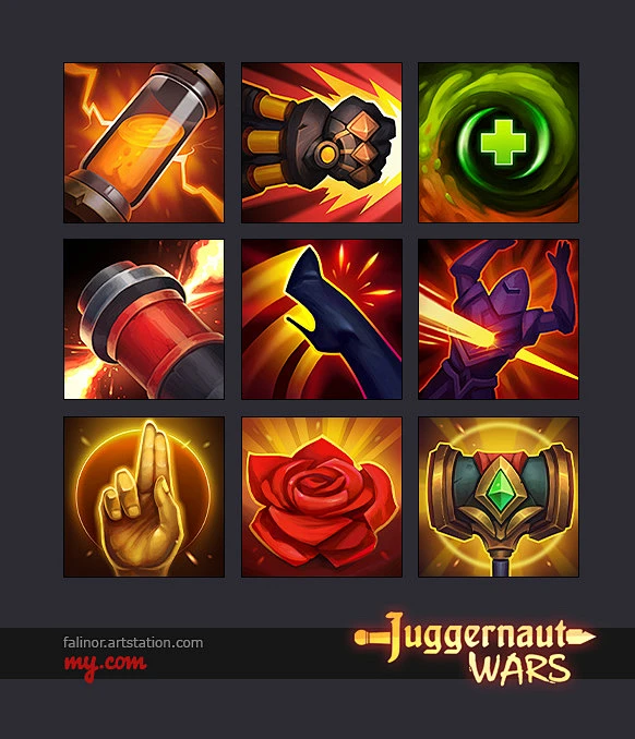 UI Design, Julia Titova : UI design for Action RPG MOBA game Juggernaut ...