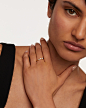 Spark 戒指 - 925 sterling silver / 18K gold plating