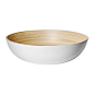 伦利 上菜用碗, 白色, 竹 直径: 30 厘米 高度: 9 厘米