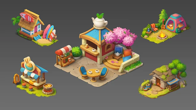 Game objects-花瓣网