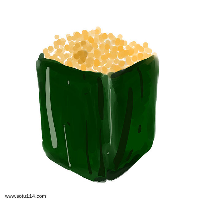 海苔手绘海苔美食元素