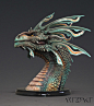 Zhaedrass the Cunning - Dragon bust, Winton Afric : Hey, everyone, I'm really happy to share my Zhaedrass the Cunning dragon bust. This is one of the new busts to be produced through my upcoming Kickstarter campaign. He will come in approx 110mm and 60mm 