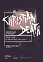 Christian Death poster : Poster designed for Christian Death "Catastrophe Ballet" 30th anniversary tour 2014 gig in Thessaloniki, Greece.