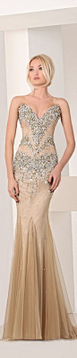 Tony Chaaya Stapless Embellished Couture Gown S/S 2013 ~ Stunning~