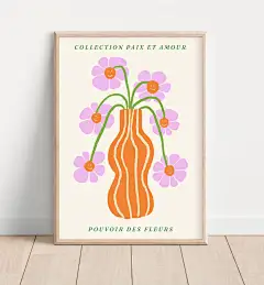 Abstract Flower Power Print 0.3