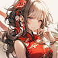tangxunhuhuajiang_A_girl_wearing_a_Chinese_cheongsam_holding_a__d654364a-4d73-4f6c-b810-b9f68089dc0a