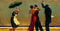 淡淡的情挑 | 英国当代艺术家 Jack Vettriano - 当代艺术 - CNU视觉联盟