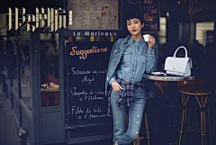 「报君潮流眼」一身丹宁“装”起来，看王鸥如何利用层次搭出闲适牛仔范儿！ - 时装_海报活动社区_海报时尚网-时尚潮流女性美容情感交流平台