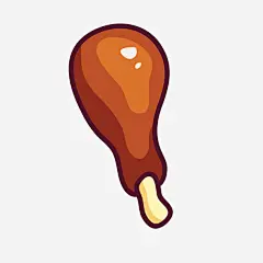 卡通鸡腿矢量图免抠素材_新图网 https://ixintu.com PNG图 PNG图下载 创意卡通 卡通 卡通插图 插图 美食 肉腿 食物 鸡腿 矢量图