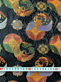 日本进口面料 经典花纹 金镧西阵织 玄武瑞鹤-淘宝网